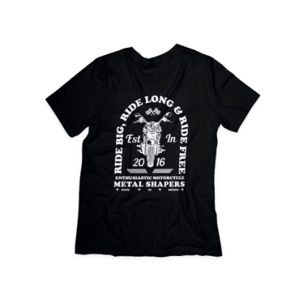 Ride Free Moto Tee – Negra